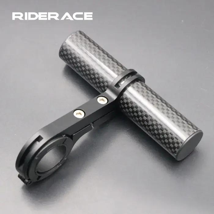 Support de barres de poignée de vélo en alliage d'aluminium, supports en Fiber de carbone pour phare