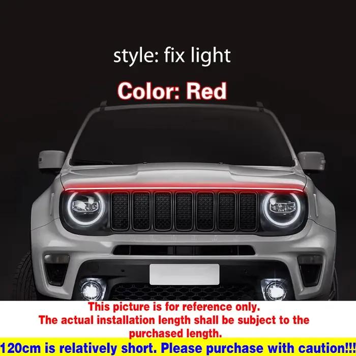 Feux diurnes LED pour Jeep Renegade 2015-2021, avec options de couleurs doré, blanc bleu, blanc froid, brun, ivoire, vert, gris, pour une ambiance intérieure lumineuse et moderne
