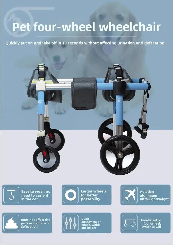 Fauteuil roulant pour chien à soutien complet