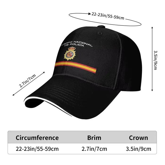 Casquette de baseball d'été décontractée de la Police nationale espagnole, style trucker, unisexe, pour adolescents, casquette snapback hippie pour la course à pied