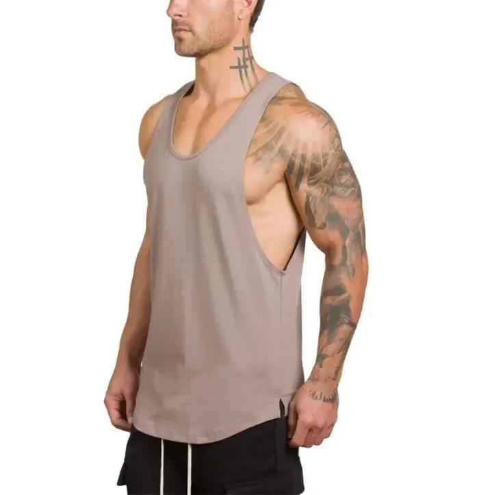 Débardeur personnalisé homme logo image marque entraînement sportif gymnastique musculation fitness gilet sans manches chemise homme多种样式和颜色可供选择,适用于各种运动场合,为您的健身之旅增添一抹独特的风采。