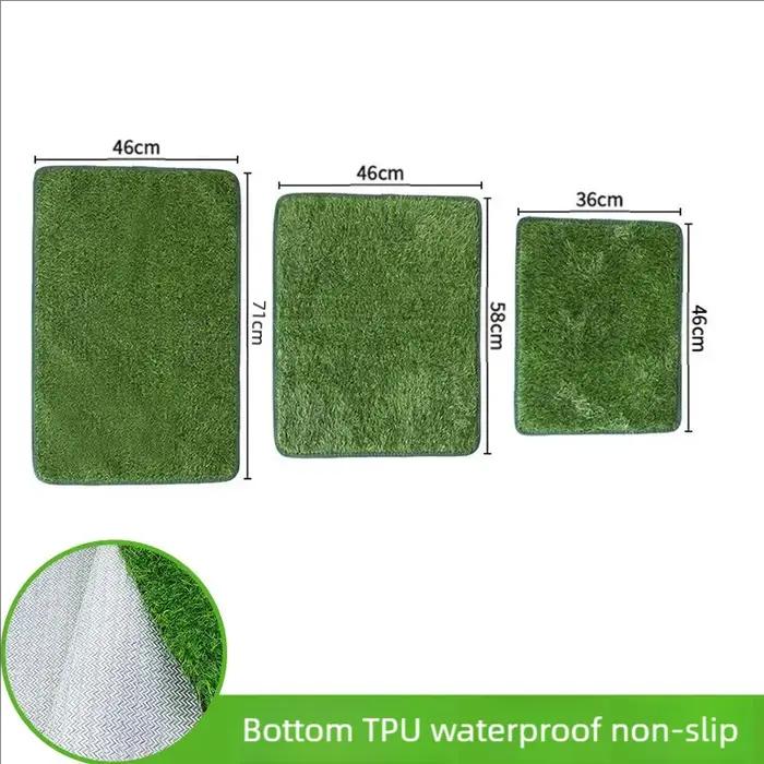 Tapis de pelouse de chien de toilette