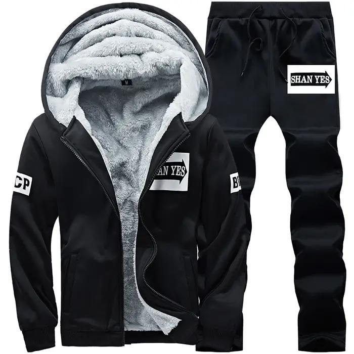 Wolf Czuadlte2024New hiver hommes ensemble de sport pantalons décontractés pull à capuche jeunesse g