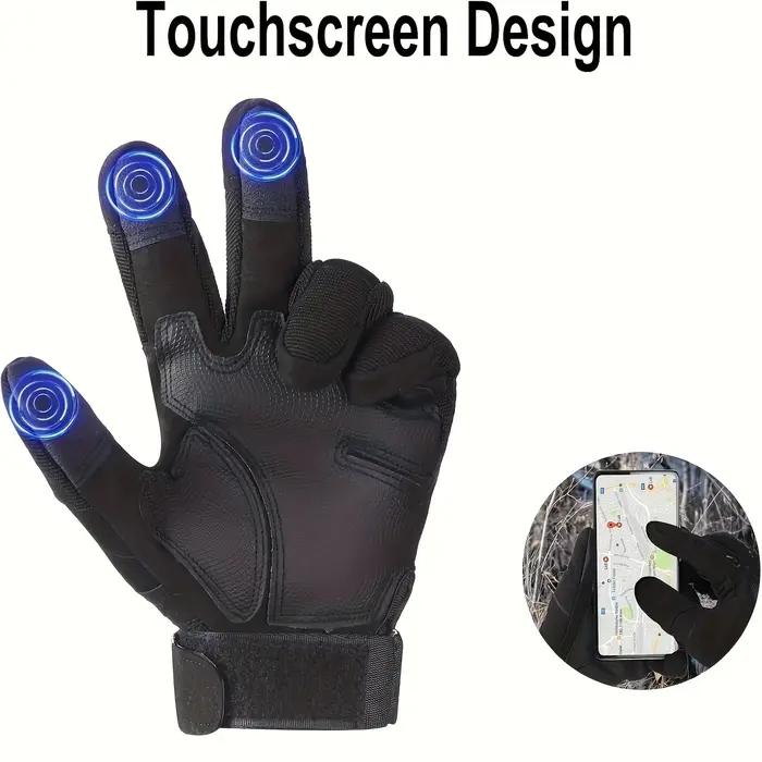 Gants tactiques homme écran tactile extérieur - Design anti-dérapant paume pour activités outdoor