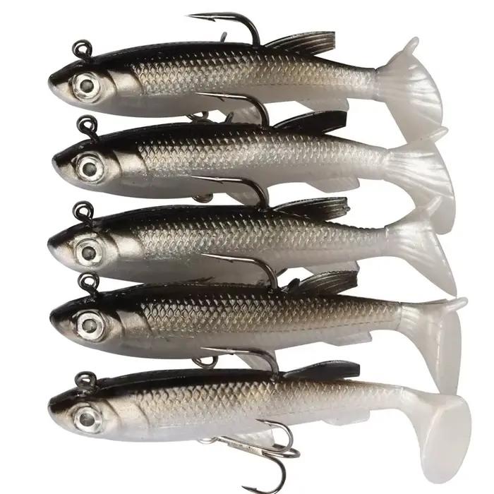 5 pièces Kit leurre de pêche leurre souple 8 cm/ 2