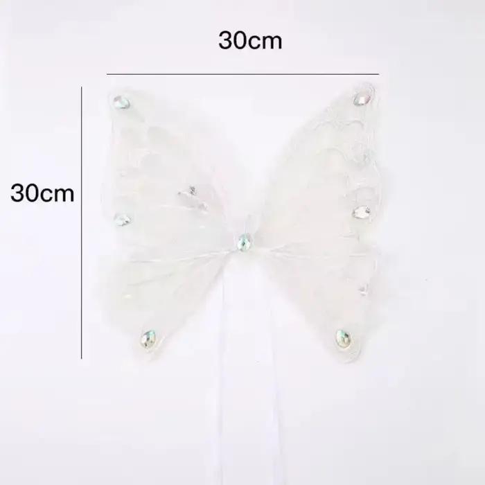 Nouvelles ailes de chien lumineuses et mignonnes en forme de papillon pour petits et moyens animaux