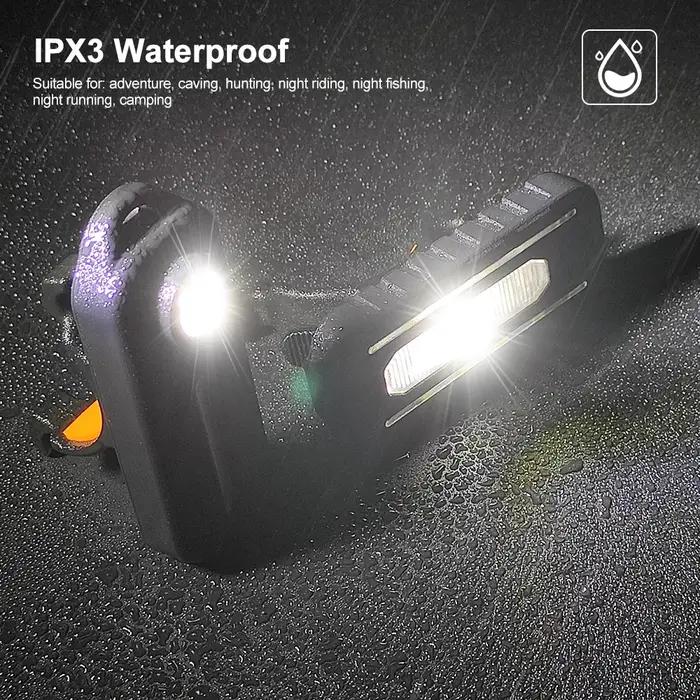 Porte-clés lampe de poche pour Police USB Recharge lampe de poche LED pince d'épaule lumières averti