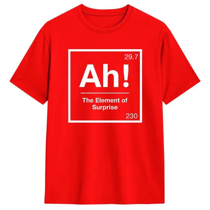 T-shirt Project Hail Mary pour l'été AH! Element of Surprise T-shirts Hippie pour hommes en pur coto