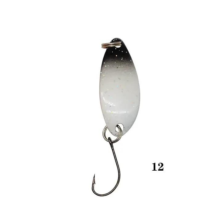 20 couleurs 3g métal leurre de pêche cuillère appât spinner appât leurre japon pesca truite brochet