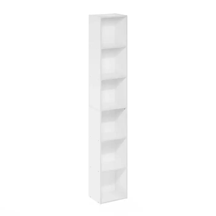 Étagère à livres haute à 6 niveaux, étagères ouvertes, rangement, salon, chambre à coucher, bureau,