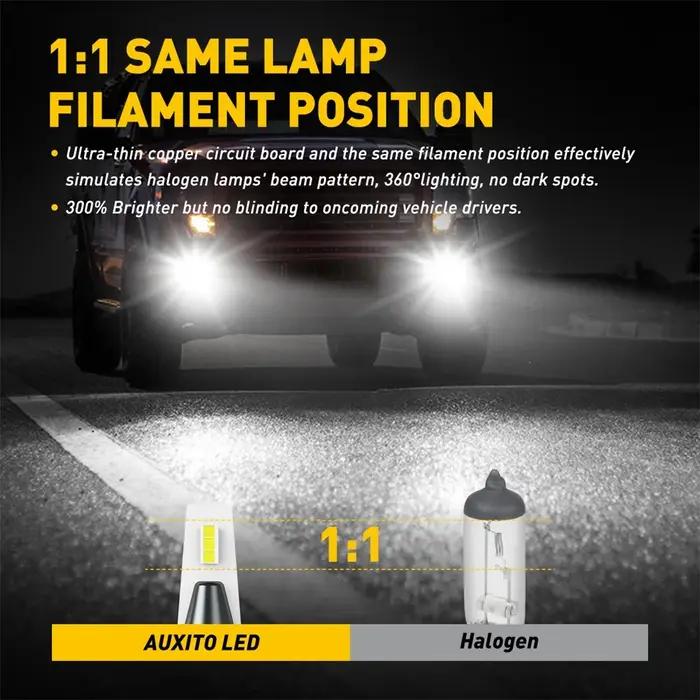AUXITO 2 pièces H27 880 881 ampoule LED H27W/2 H27W/1 LED H27W voiture antibrouillard conduite jour