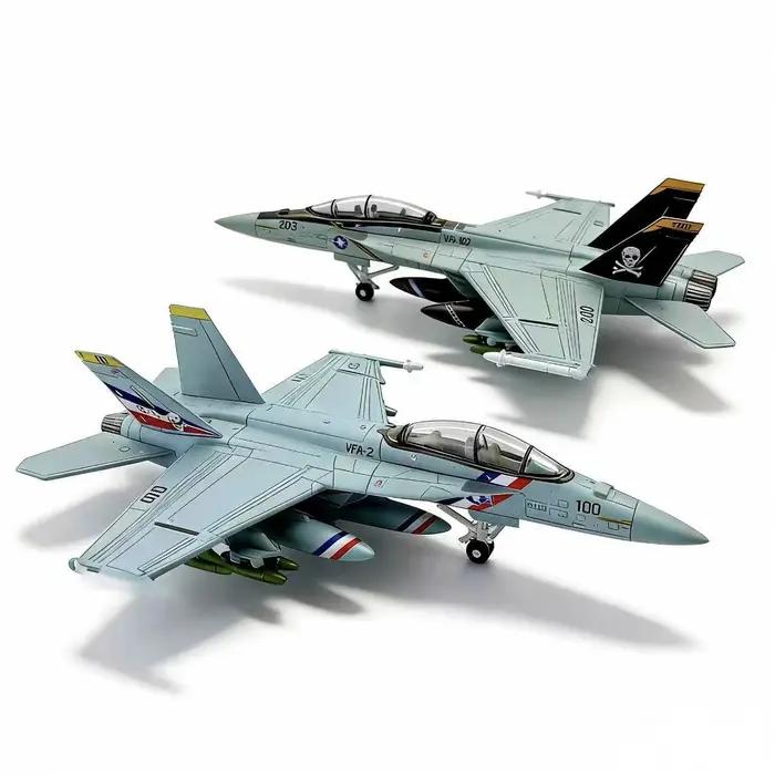Modèle d'avion de chasse F/A-18 Super Hornet Bounty Hunter VFA-2 à l'échelle 1:72
