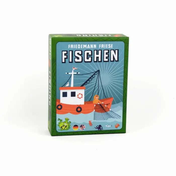 Jeux anglais et allemand : pêche - Jeu de cartes pour prendre des tours, thème océan, dessin de cart