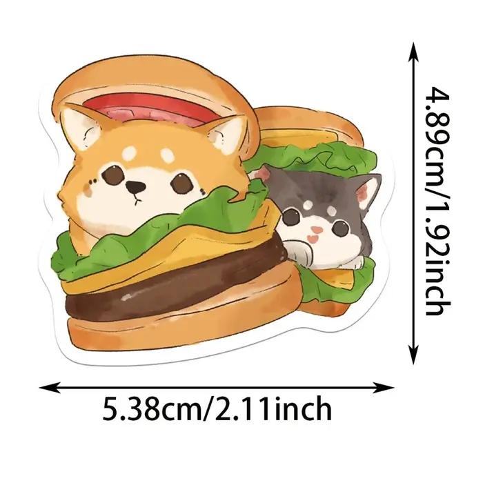 Autocollants Shiba Inu Akita Adhésifs Mignons et Amusants Pour Chat Chien Ordinateur Portable Bullet Journal Occasions Spéciales
