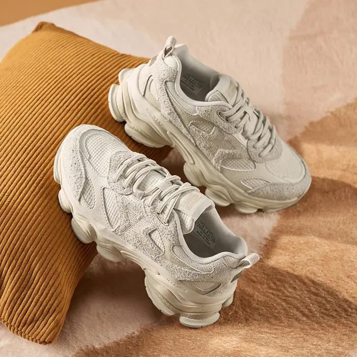 Xtep-Chaussures de sport décontractées vintage pour femmes, baskets d'extérieur à semelle optique, m