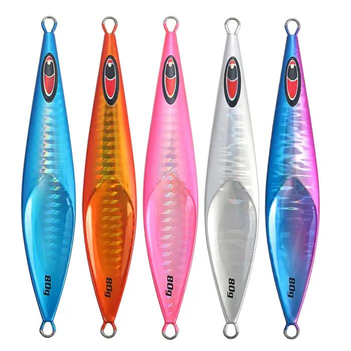 JIGGING PRO 60g 80g 100g 160g 210g Rector Slow Jig, jigs métalliques pour eau salée, matériel de pêc