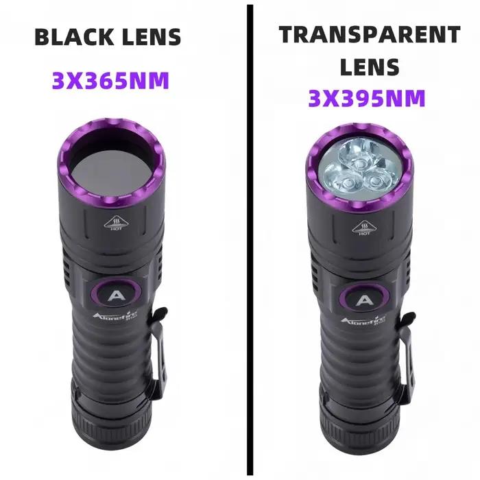 Lampe de poche USB à lumière noire haute puissance, 15W UV 365nm, marqueur d'encre Invisible, chat,
