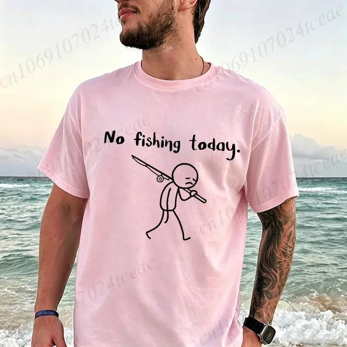 T-shirts imprimés pêcheur pour homme, t-shirt décontracté, t-shirt respirant d'été, vêtements de pêche, t-shirt décontracté pour homme, hauts, cadeaux