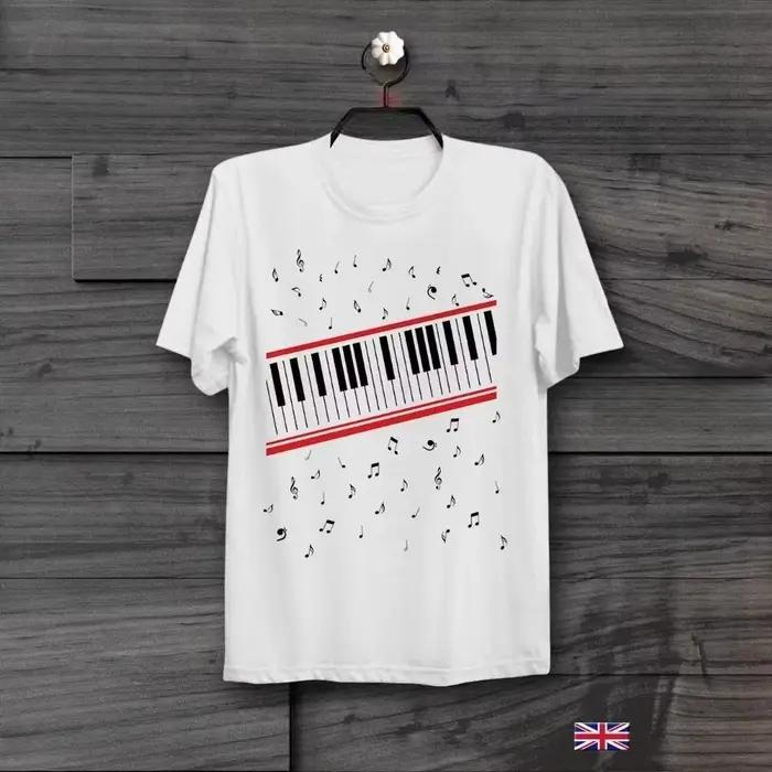 Manches courtes coton homme vêtements Piano Beat It Michael Jackson Mtv vidéo rétro Vintage Hipster unisexe T-Shirt impr