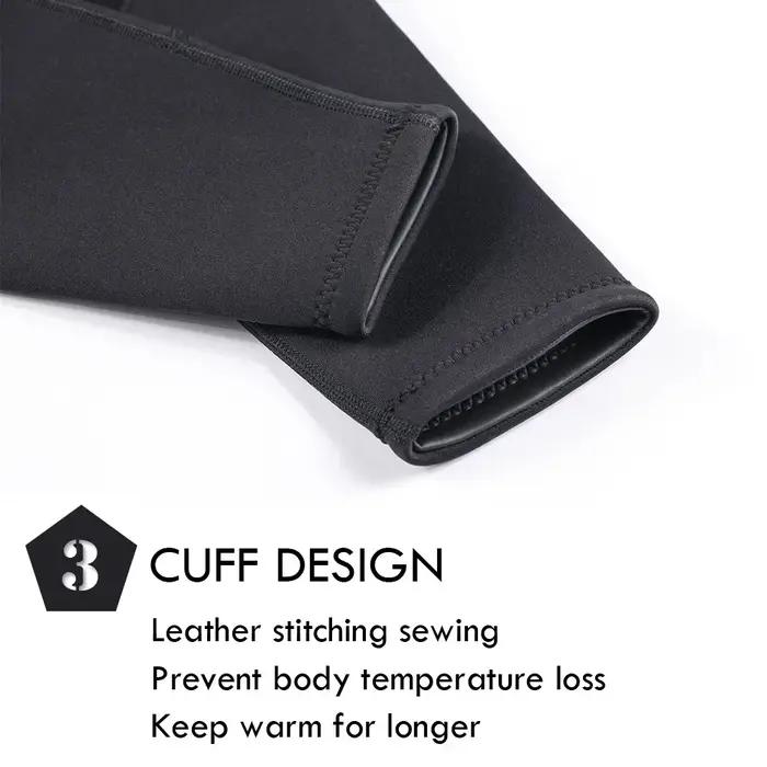 Combinaison de plongée noire en néoprène 3mm pour hommes et femmes, pleine longueur, fermeture éclai
