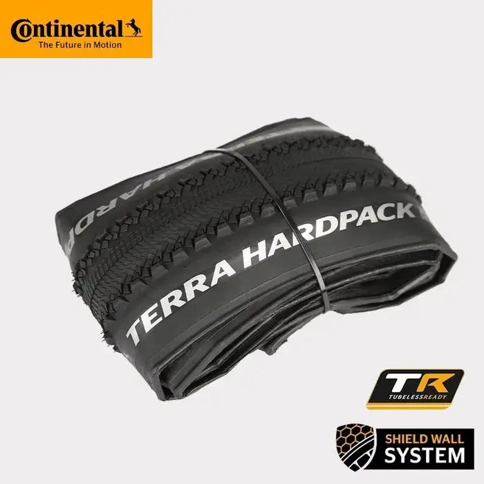Pneu pliable Continental Terra Hardpack 27.5/29x2.0 Tubeless Ready pour VTT, route et cyclo-cross, a