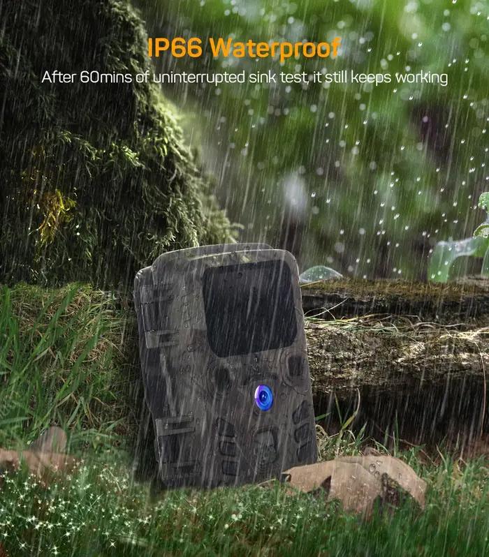 Caméra de chasse extérieure 20MP 1080P avec capteur PIR Mini301 pour observation de la faune résistante aux intempéries pour passionnés de nature et de photographie动物摄影爱好者和自然爱好者的外部狩猎相机,带PIR Mini301传感器,防水,适用于观察野生动物