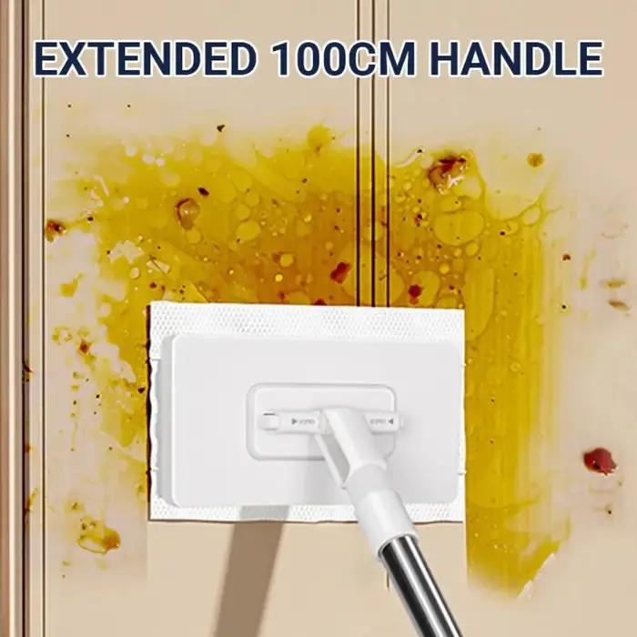 Nouveau avec 3 chiffons réutilisables vadrouille mains libres 360 ° Serre-tête rotative, Clip de vadrouille automatique, élimination de la poussière de vadrouille de serviettes