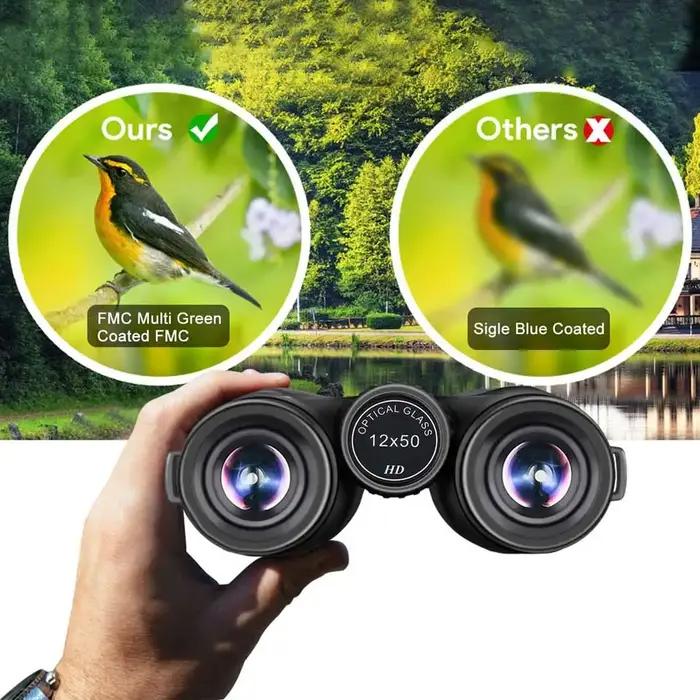 Jumelles Maifeng 12x50 haute puissance BAK4 - Outil chasse grossissement élevé télescopique
