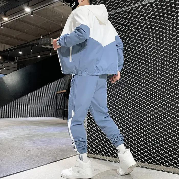 Ensemble de survêtement décontracté pour homme 2026 – Veste à capuche et pantalon de jogging 2 pièce