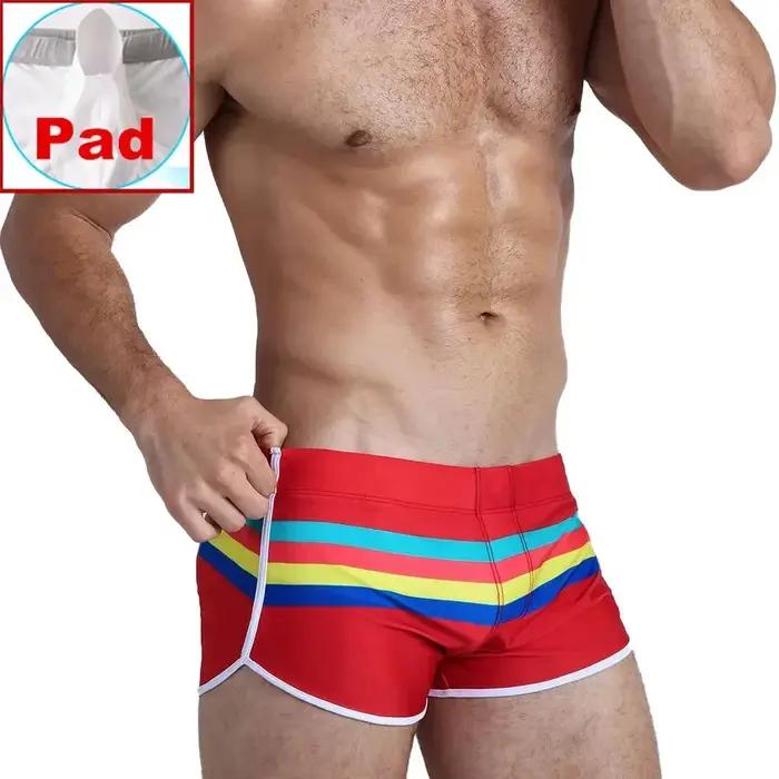 Maillot de bain à rayures pour hommes