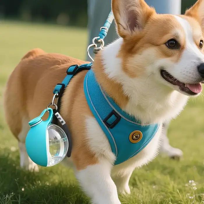Bouteille d'eau pour chien anti-reflux haute capacité
