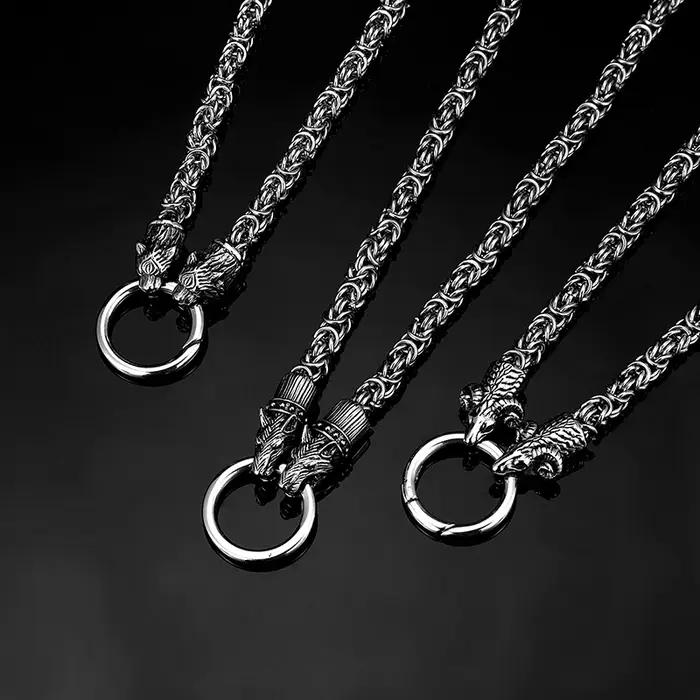 Collier tendance en acier inoxydable pour hommes