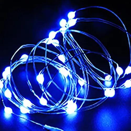 10 pièces 6 pièces fil de cuivre LED chaîne lumières vacances fée lumières guirlande arbre de noël décor fête de mariage