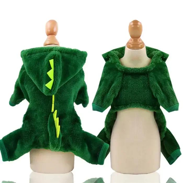 Costume d'halloween pour chien, vêtements pour petits chiens, Costume de Cosplay de dinosaure drôle,