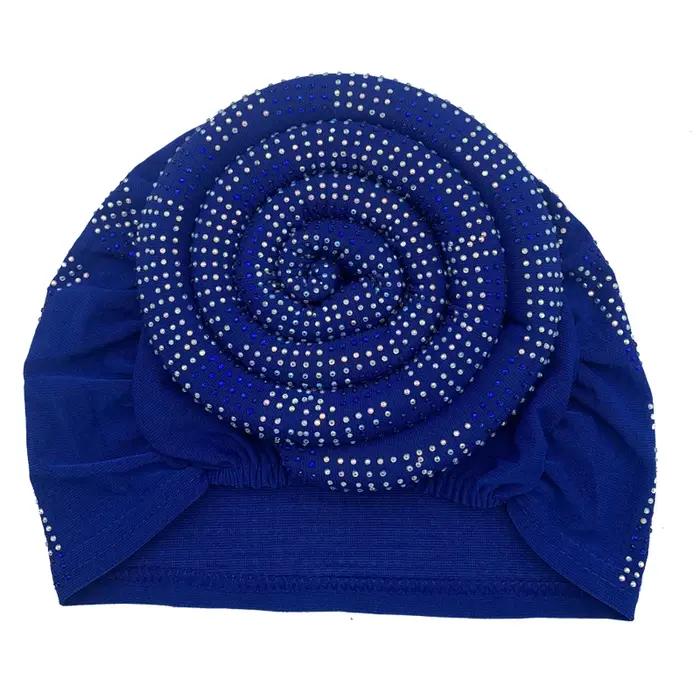Turban élastique pour femmes musulmanes, bonnet Hijab, bandeau de sauna, casquettes africaines et in