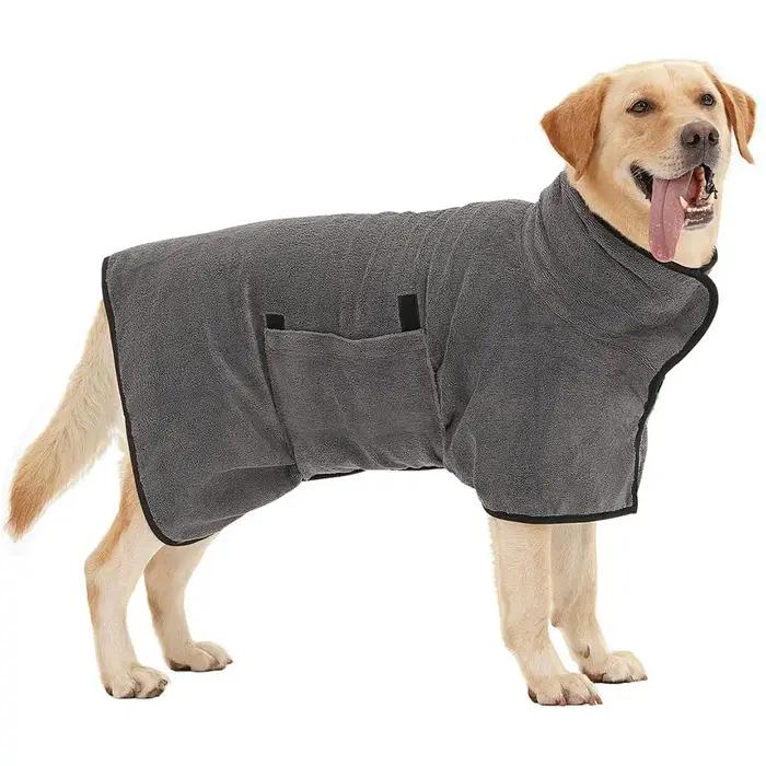 Peignoir absorbant pour chien