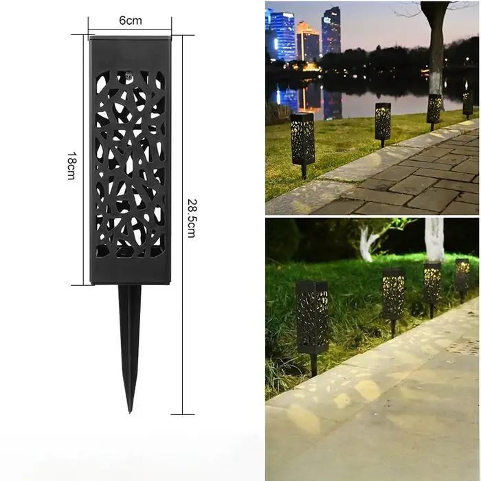 Lampes solaires modernes imperméables pour jardin éclairage blanc chaud led autonomes installation facile pour usage extérieur