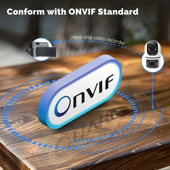 Caméra surveillance WiFi YOOSEE 8MP double objectif - PTZ zoom 10x audio bidirectionnel - Sécurité maison