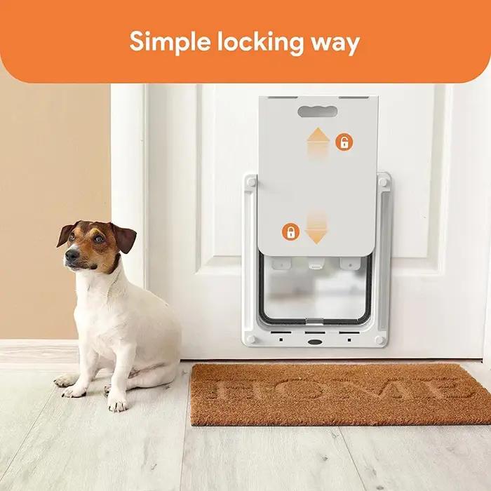 Porte pour chien verrouillable solide