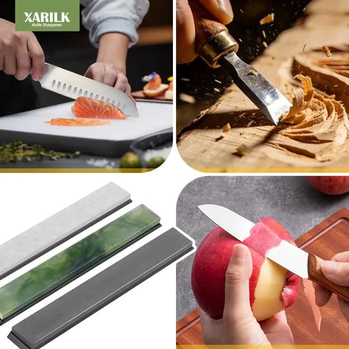 Ensemble de pierres à aiguiser les couteaux XARILK Premium – Pierre noire de 5000 grains