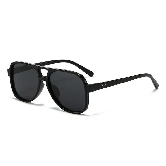 Lunettes vintage double pont conduite anti-lumière - Protection UV classique femmes
