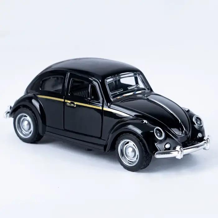Classique 1: 36 tour alliage Double porte rétro coccinelle voitures modèle garçons et enfants jouets d'anniversaire cade