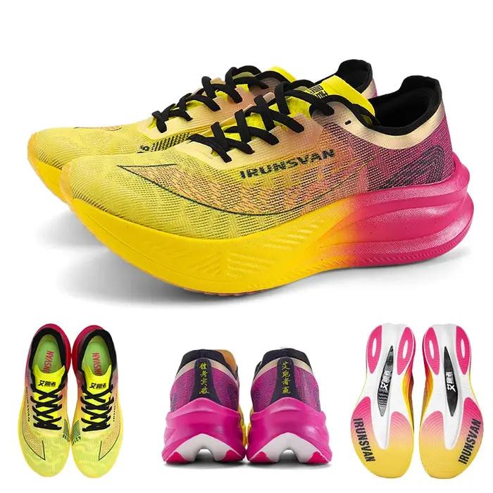Chaussures de course à pied professionnelles en carbone et nylon IRUNSVAN pour homme