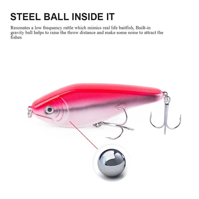 Nouvelle Leurre de Pêche Hanlin Glide Jerkbait 90mm/26g – Leurre Populaire pour Brochet, Crankbait,