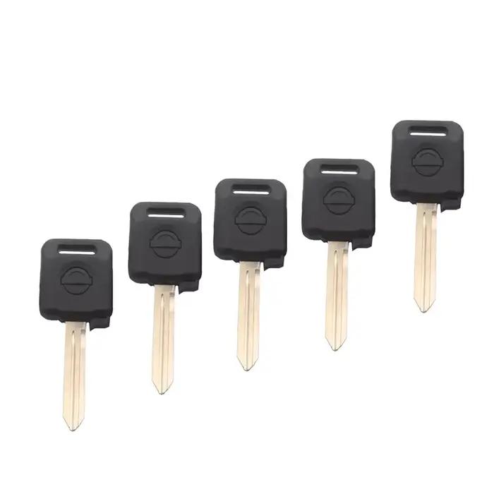10 pièces/lot clé de voiture lame tête en plastique clé de porte vierge pour Nissan Bluebird Tiida S