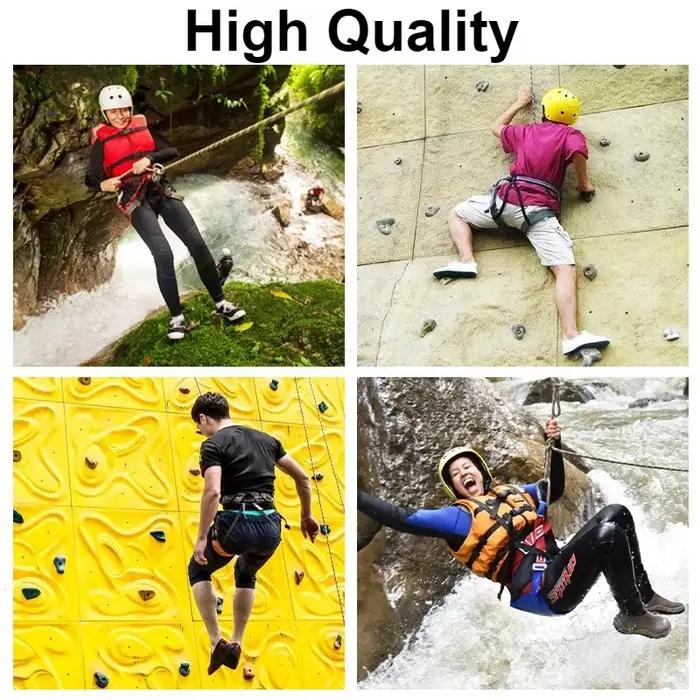Harnais de sécurité en plein air SMHXIANGQIANJIN pour randonnées et escalades demi-corps support de taille survie aérienne outils de montagne robuste et fiable