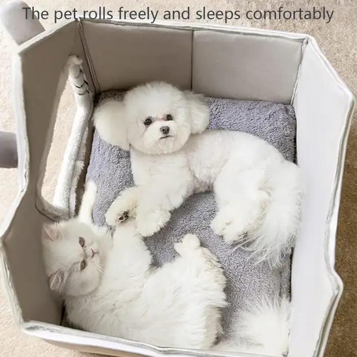 Niche d'intérieur à double toit pour chien et chat