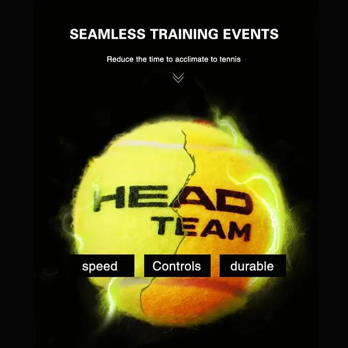 Balle de tennis HEAD Silver professionnelle pour entraînement et matchs, haute élasticité et durabilité, idéale pour les joueurs de tennis amateurs et professionnels, occasions spéciales et cadeau de qualité