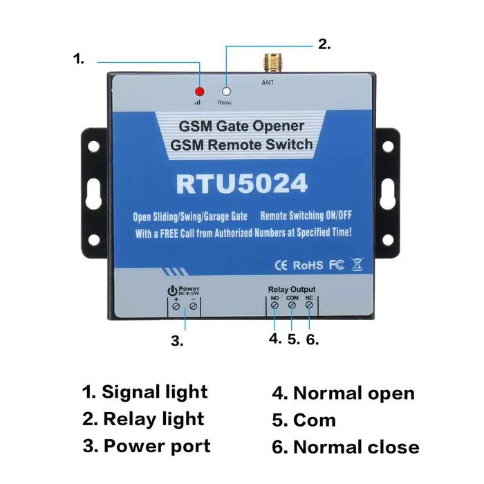 Contrôleur d'accès RTU5024 GSM ouvre-porte 200 utilisateurs access control kit sécurité numérique pour maison entreprise installation publique