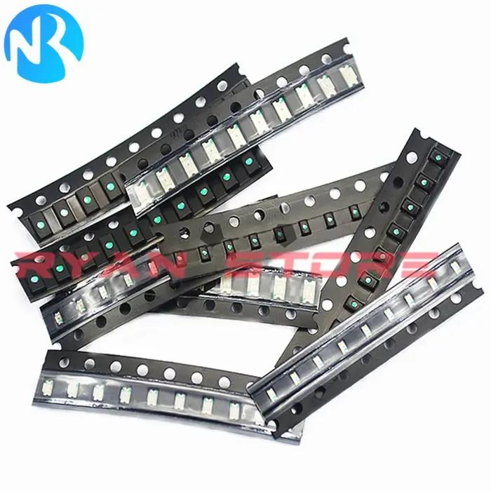 3000 pièces/4000 pièces 0402 0603 0805 1206 SMD LED Orange rouge blanc bleu vert jaune violet rose b